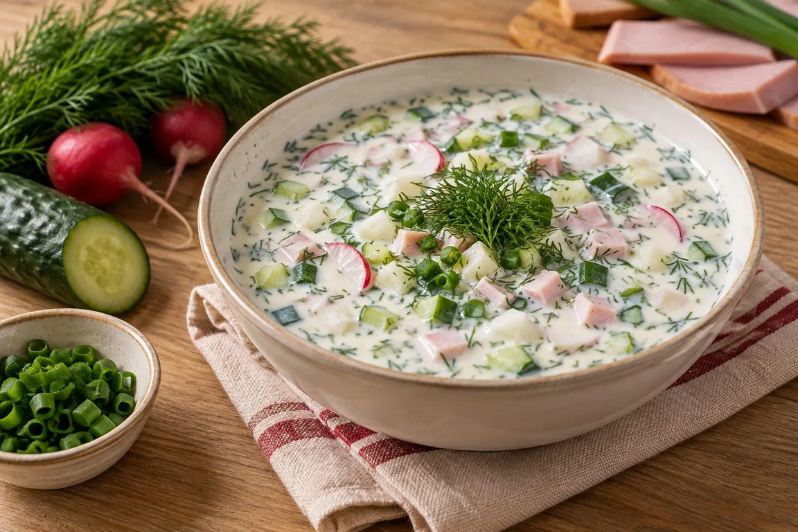 Окрошка на кефире