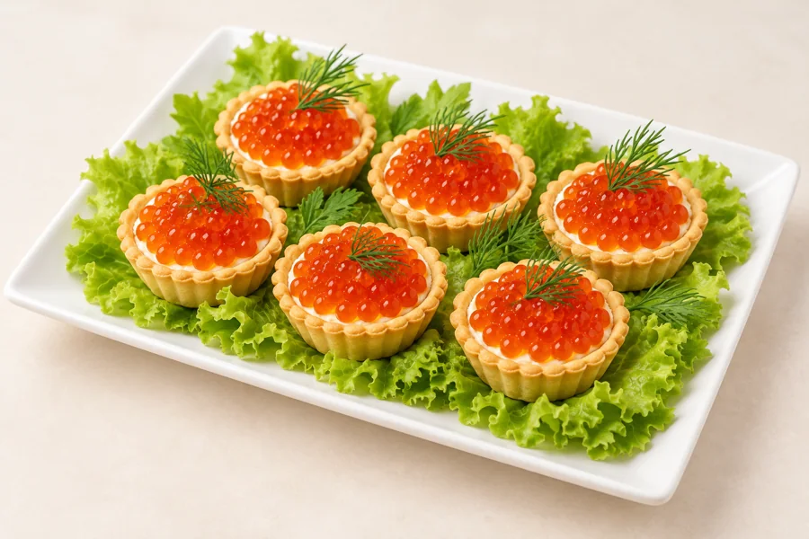 Корзинки с икрой — кафе «Родаковъ», Родаково
