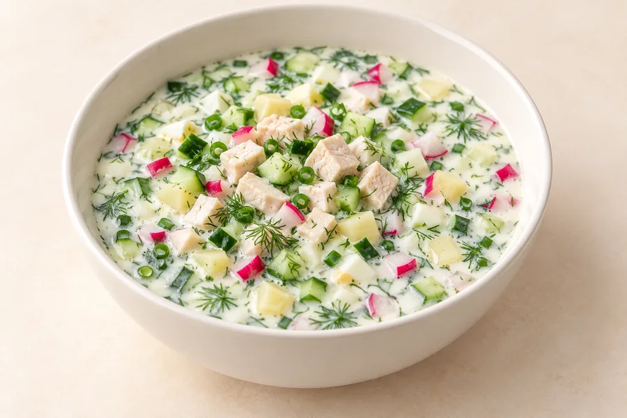 Окрошка с курицей — кафе «Родаковъ», Родаково