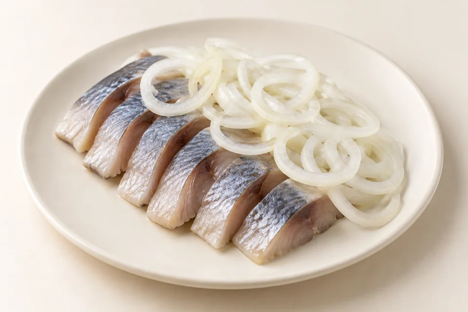Сельдь с луком — кафе «Родаковъ», Родаково